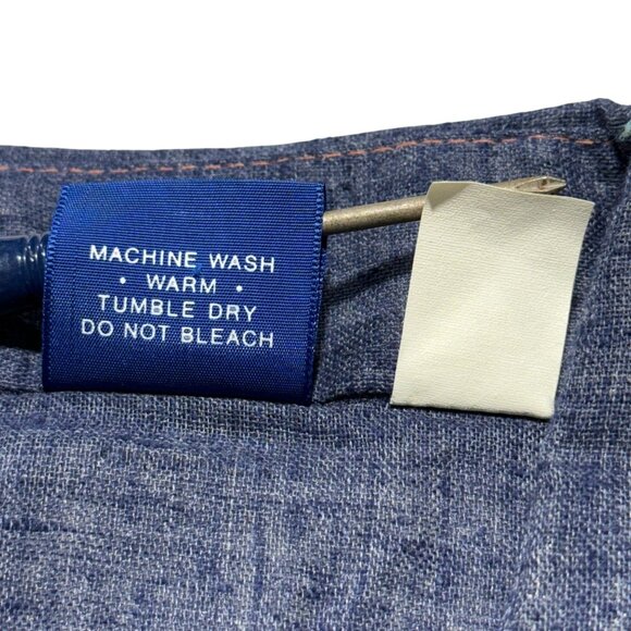 Vintage Sears Jeans Joint Mens Perma-Prest Blue Long Sleeve Button-Up Shirt XL - Picture 7 of 9